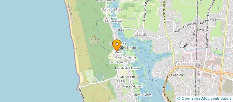 localisation de l'entreprise MADAME BENEDICTE CONSTANT à LES SABLES D'OLONNE