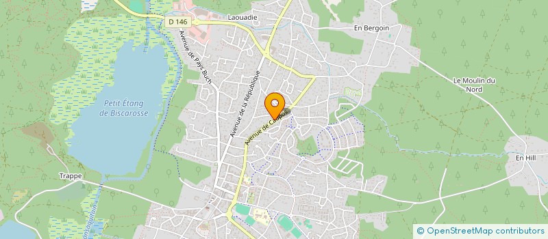 localisation de l'entreprise MADAME BENEDICTE COR  BISCARROSSE