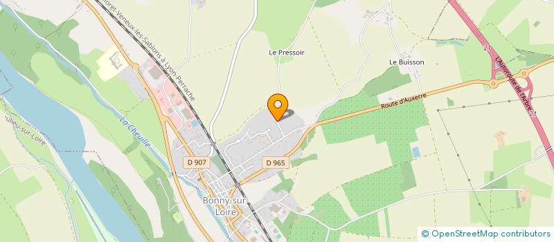 localisation de l'entreprise MADAME BENEDICTE CORNEBIZE à BONNY-SUR-LOIRE