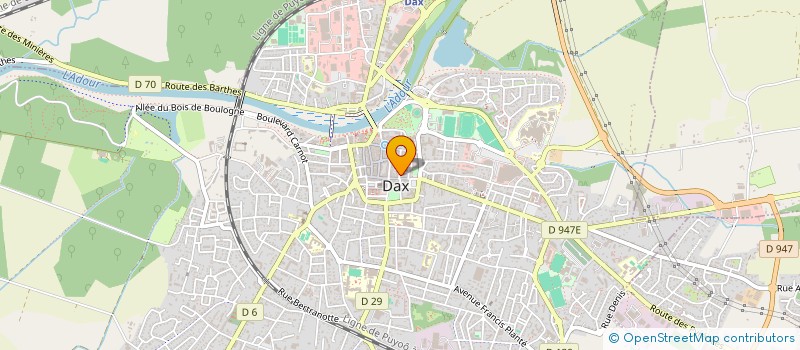 localisation de l'entreprise MADAME BENEDICTE COSTEDOAT  DAX