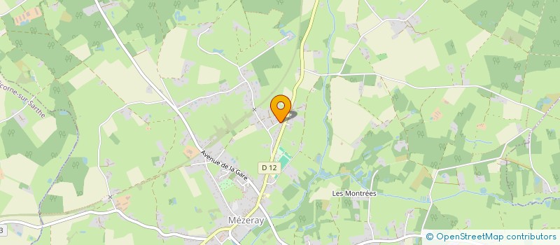 localisation de l'entreprise MADAME BENEDICTE COUBARD  MEZERAY