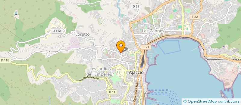 localisation de l'entreprise MADAME BENEDICTE COUDERT à AJACCIO
