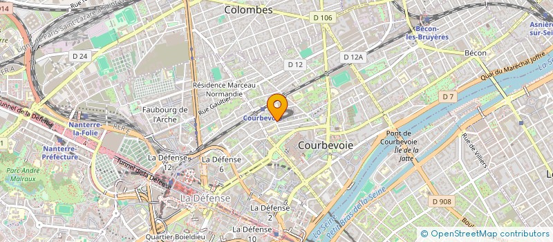 localisation de l'entreprise MADAME BENEDICTE DAGAN à COURBEVOIE