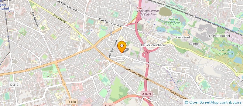 localisation de l'entreprise MADAME BENEDICTE DALZON à ANGERS