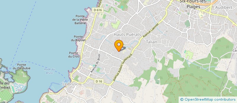 localisation de l'entreprise MADAME BENEDICTE DANJOUX à SIX-FOURS-LES-PLAGES