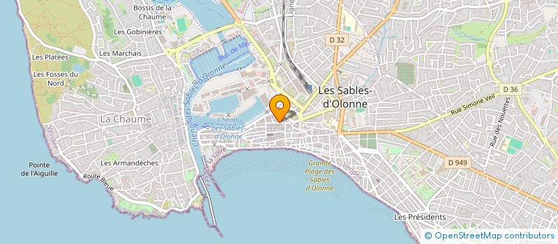 localisation de l'entreprise MADAME BENEDICTE DANVEL à LES SABLES D'OLONNE