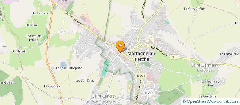 localisation de l'entreprise MADAME BENEDICTE DAVIERE à MORTAGNE-AU-PERCHE