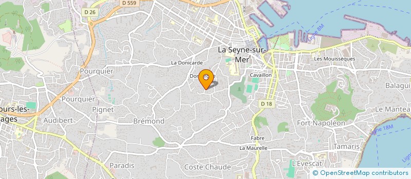 localisation de l'entreprise MADAME BENEDICTE DE BOTMILIAU à LA SEYNE-SUR-MER