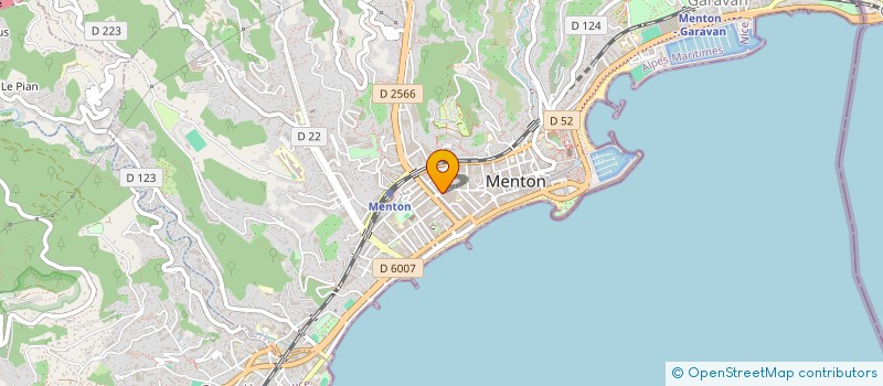 localisation de l'entreprise MADAME BENEDICTE DE CHERMONT  MENTON