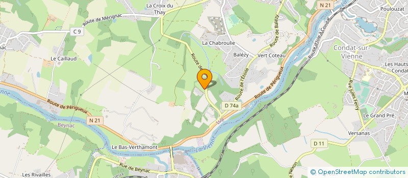 localisation de l'entreprise MADAME BENEDICTE DE LANGLAIS  ISLE