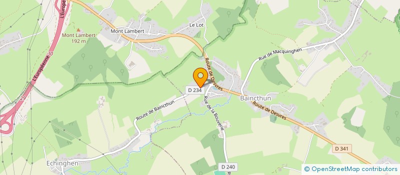 localisation de l'entreprise MADAME BENEDICTE DECAUDAVEINE  BAINCTHUN