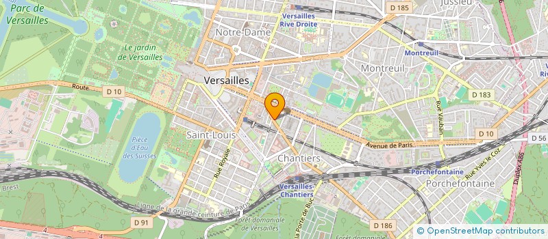 localisation de l'entreprise MADAME BENEDICTE DELATTRE à VERSAILLES