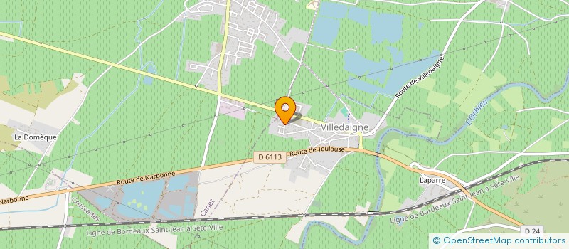 localisation de l'entreprise MADAME BENEDICTE DELOMPRE-CURBILLON  VILLEDAIGNE