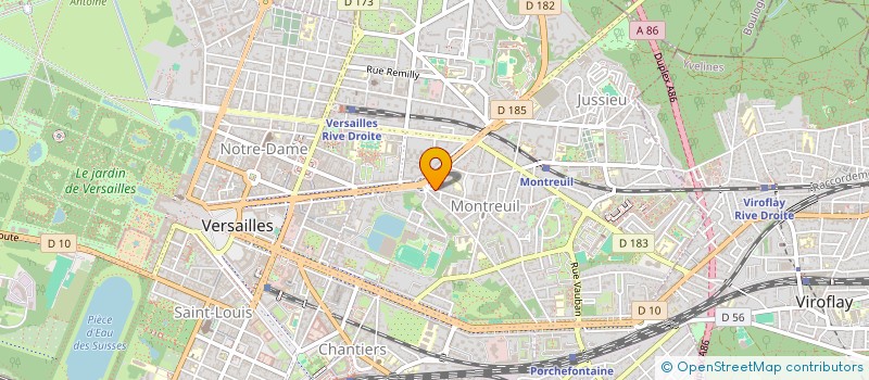 localisation de l'entreprise MADAME BENEDICTE DENEUX à VERSAILLES