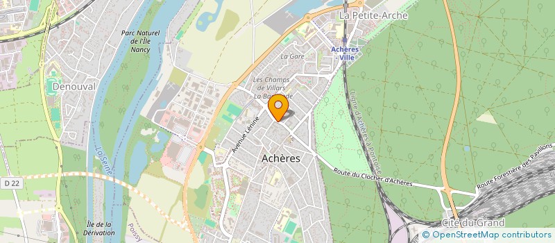 localisation de l'entreprise MADAME BENEDICTE DENIN à ACHERES