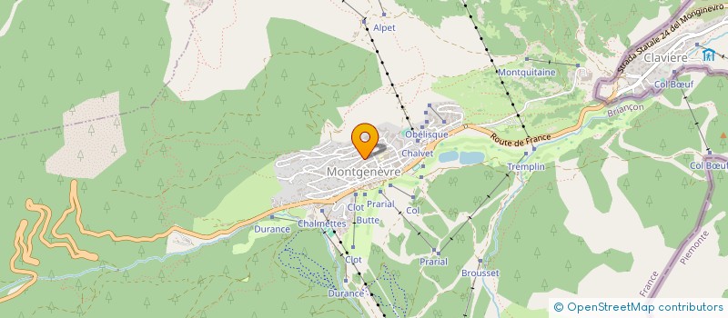 localisation de l'entreprise MADAME BENEDICTE DERAMOND  MONTGENEVRE