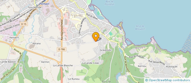 localisation de l'entreprise MADAME BENEDICTE DESLIS  PAIMPOL