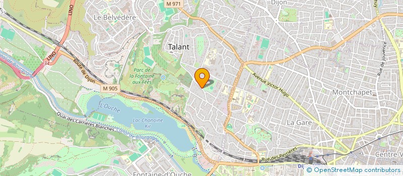 localisation de l'entreprise MADAME BENEDICTE DU PELOUX DE ST ROMAIN à TALANT