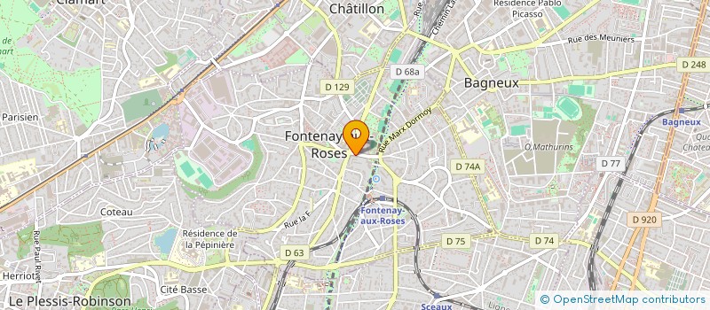 localisation de l'entreprise MADAME BENEDICTE DUBOIS à FONTENAY-AUX-ROSES