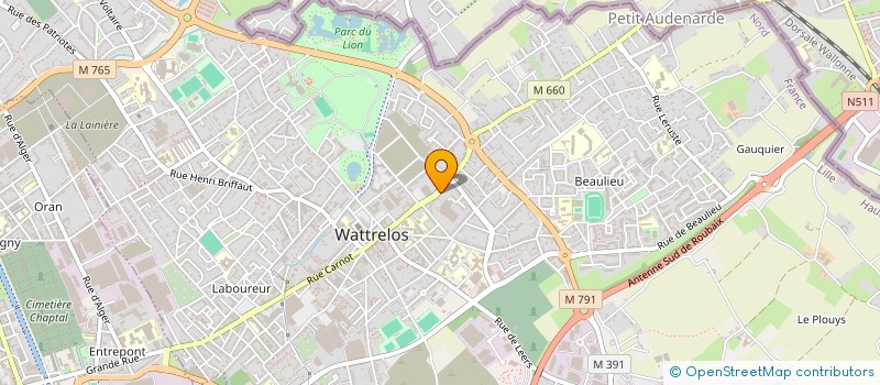 localisation de l'entreprise MADAME BENEDICTE DUCHATELET  WATTRELOS