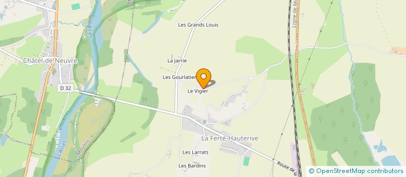 localisation de l'entreprise MADAME BENEDICTE DULONG à LA FERTE-HAUTERIVE