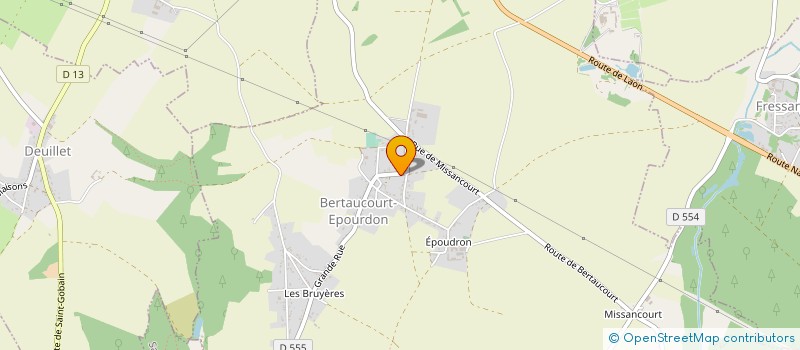 localisation de l'entreprise MADAME BENEDICTE DUMORTIER à BERTAUCOURT-EPOURDON