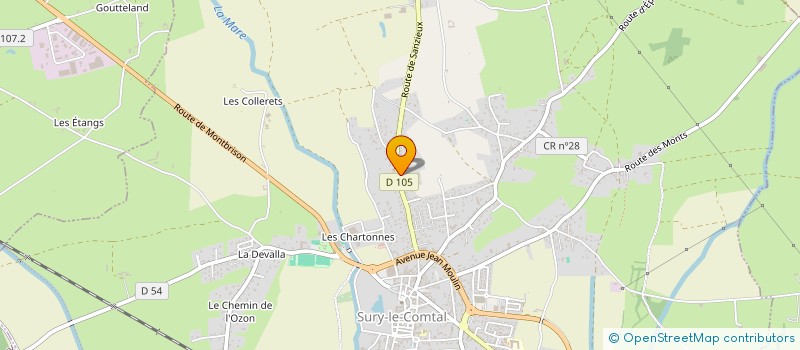 localisation de l'entreprise MADAME BENEDICTE DUPLAT  SURY-LE-COMTAL