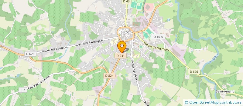 localisation de l'entreprise MADAME BENEDICTE DUPONT  EAUZE