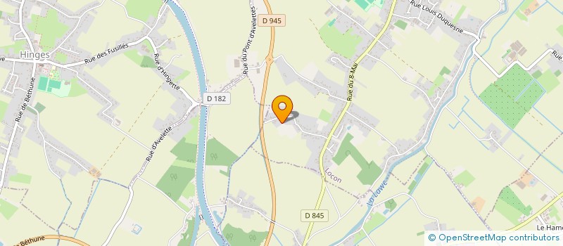 localisation de l'entreprise MADAME BENEDICTE DUQUENNE  LOCON