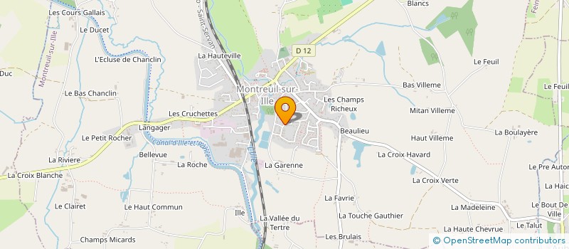 localisation de l'entreprise MADAME BENEDICTE DUVAL  MONTREUIL-SUR-ILLE