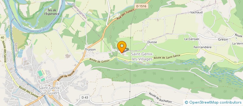 localisation de l'entreprise MADAME BENEDICTE DUVAUCHEL  SAINT-GENIX-LES-VILLAGES