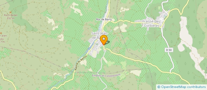 localisation de l'entreprise MADAME BENEDICTE ERRE  SAINT-JEAN-DE-BARROU