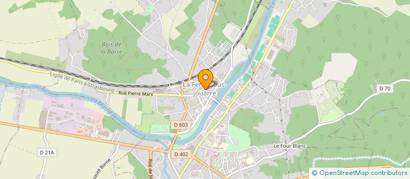 localisation de l'entreprise MADAME BENEDICTE ESMIEU à LA FERTE-SOUS-JOUARRE