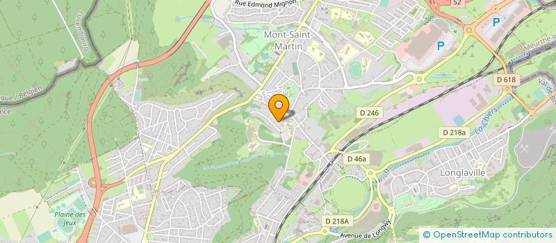 localisation de l'entreprise MADAME BENEDICTE EVRARD  MONT-SAINT-MARTIN