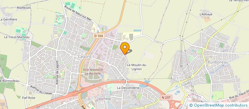 localisation de l'entreprise MADAME BENEDICTE FADJARA  LAGORD