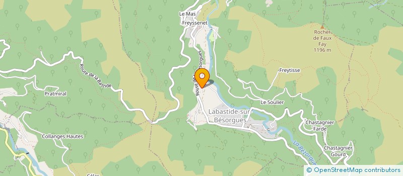 localisation de l'entreprise MADAME BENEDICTE FAILLANCIER à LABASTIDE-SUR-BESORGUES