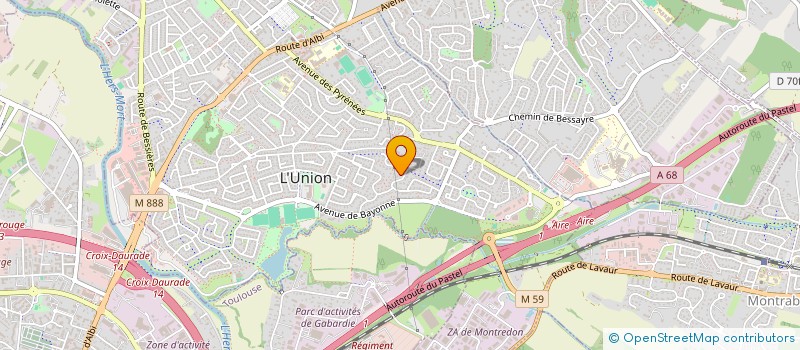 localisation de l'entreprise MADAME BENEDICTE FAURE à L'UNION
