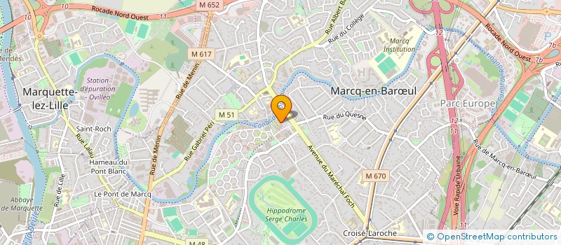 localisation de l'entreprise MADAME BENEDICTE FAY à MARCQ-EN-BARŒUL