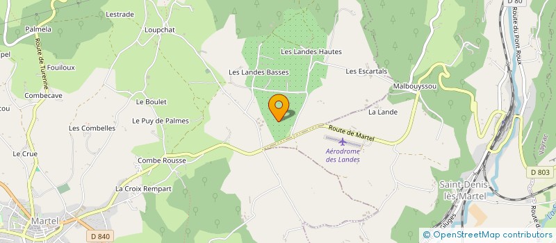 localisation de l'entreprise MADAME BENEDICTE FLAVIAT à MARTEL