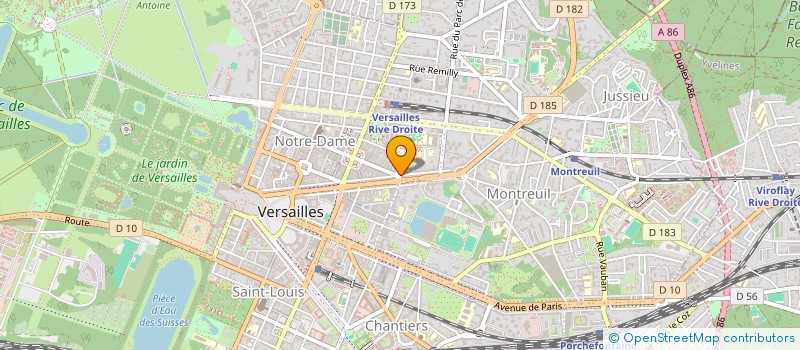 localisation de l'entreprise MADAME BENEDICTE FLICHY à VERSAILLES