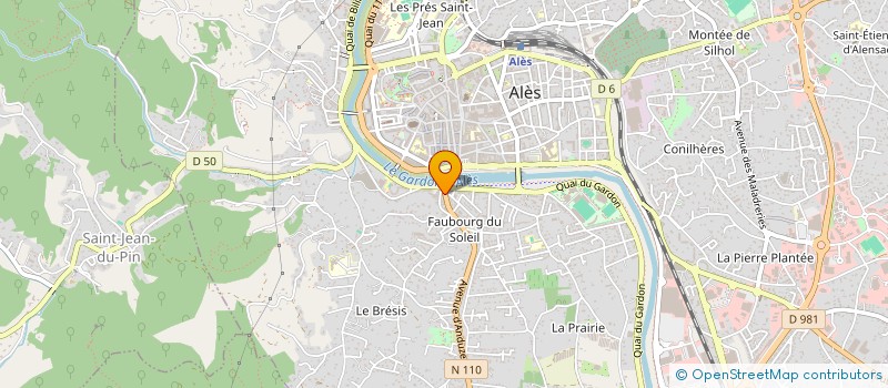 localisation de l'entreprise MADAME BENEDICTE FOATELLI à ALES