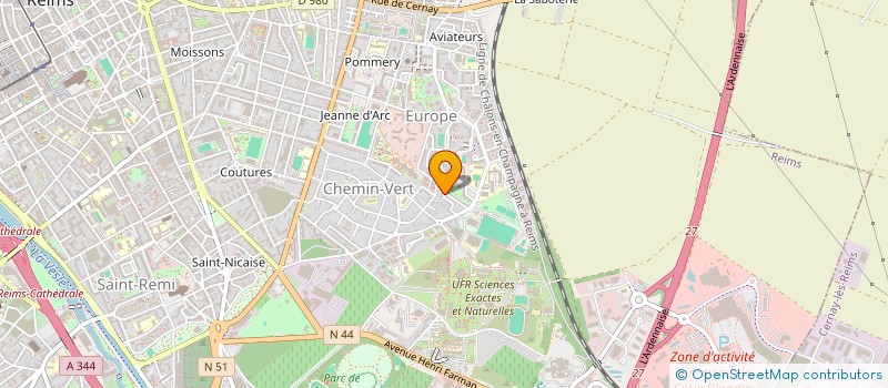 localisation de l'entreprise MADAME BENEDICTE FONHON à REIMS