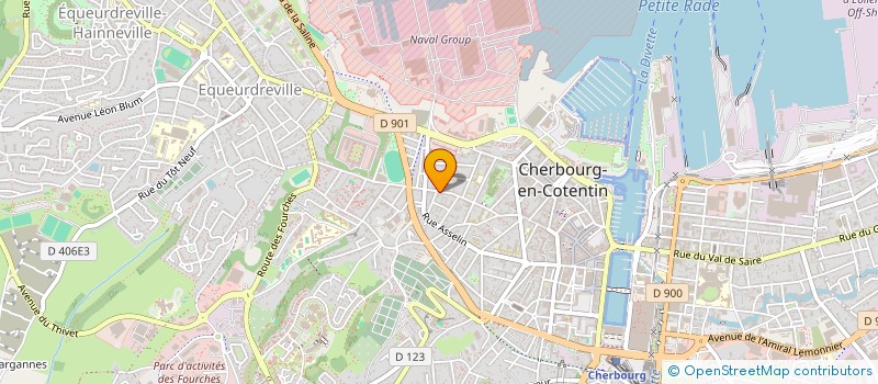 localisation de l'entreprise MADAME BENEDICTE FOUQUET à CHERBOURG-EN-COTENTIN
