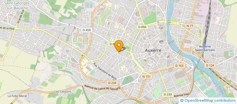 localisation de l'entreprise MADAME BENEDICTE FRANCON à AUXERRE