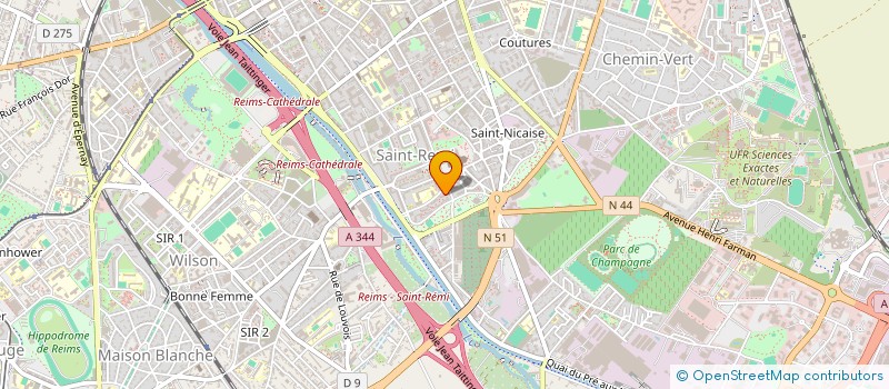 localisation de l'entreprise MADAME BENEDICTE FRANSQUIN  REIMS