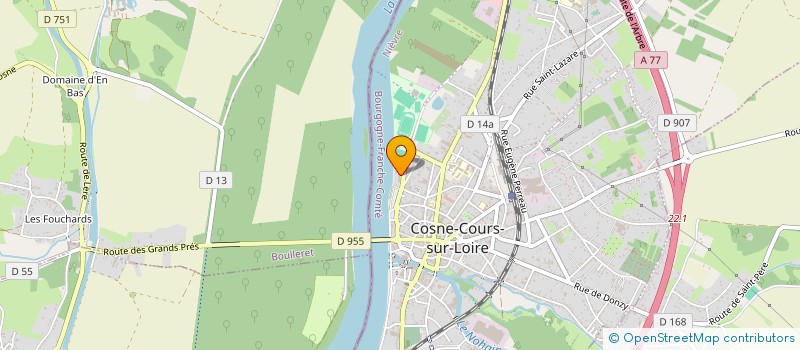 localisation de l'entreprise MADAME BENEDICTE FRETEL à COSNE-COURS-SUR-LOIRE