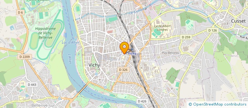 localisation de l'entreprise MADAME BENEDICTE GABRIELLI à VICHY