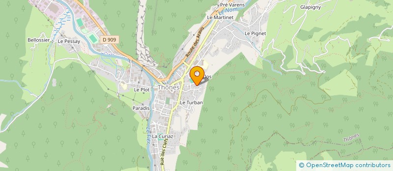 localisation de l'entreprise MADAME BENEDICTE GAROUX à THONES