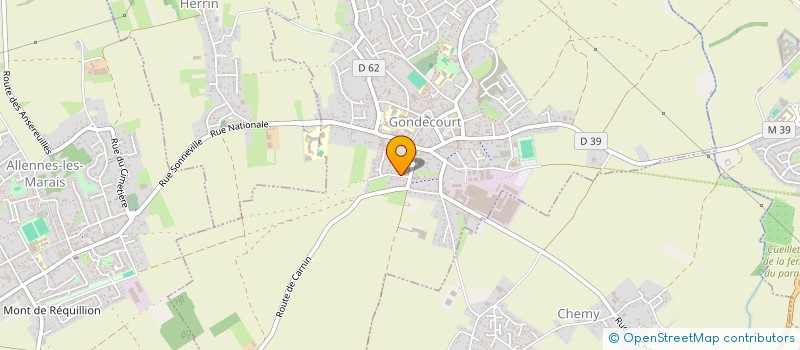 localisation de l'entreprise MADAME BENEDICTE GATHEM à GONDECOURT