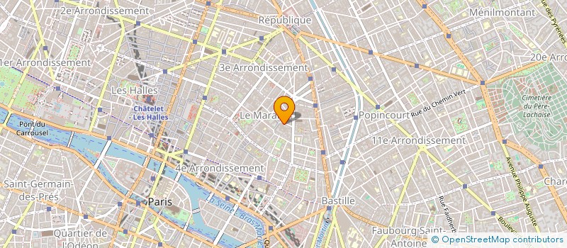 localisation de l'entreprise MADAME BENEDICTE GAUQUELIN à PARIS
